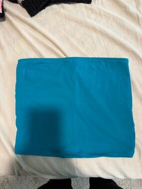 Old Navy Teal Blue Tube Crop Top